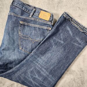 Polo Ralph Lauren Relaxed Straight Leg Jeans Men 40x30 Dark Wash Cotton Denim